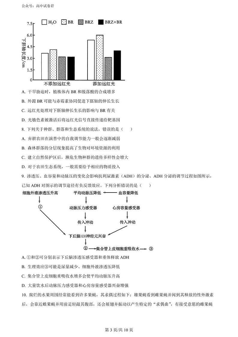 2024南宁高三下学期二模试题生物PDF版含解析03