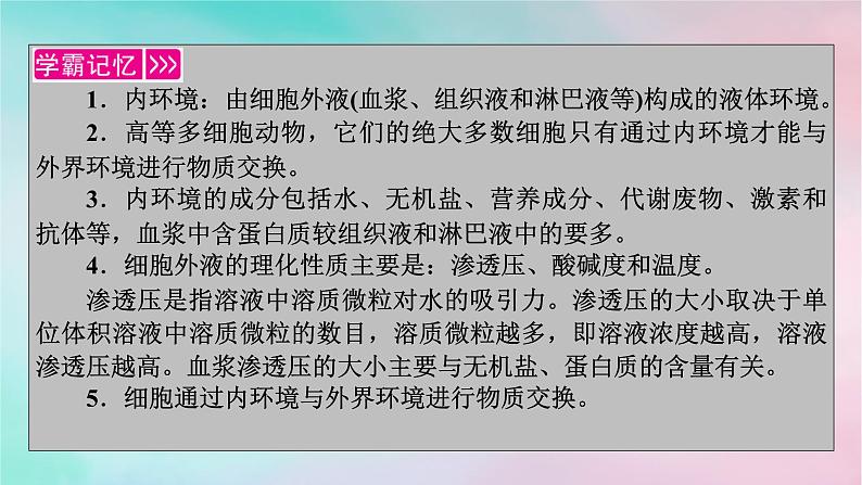 2025版新教材高中生物第1章人体的内环境与稳态第1节细胞生活的环境课件新人教版选择性必修103