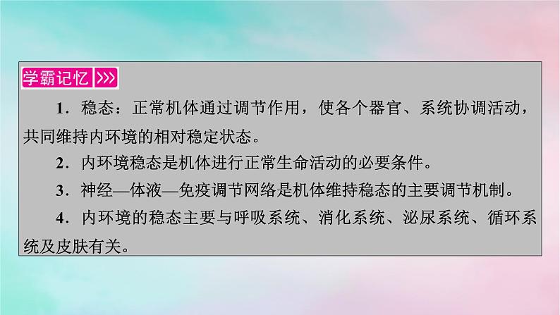 2025版新教材高中生物第1章人体的内环境与稳态第2节内环境的稳态课件新人教版选择性必修103