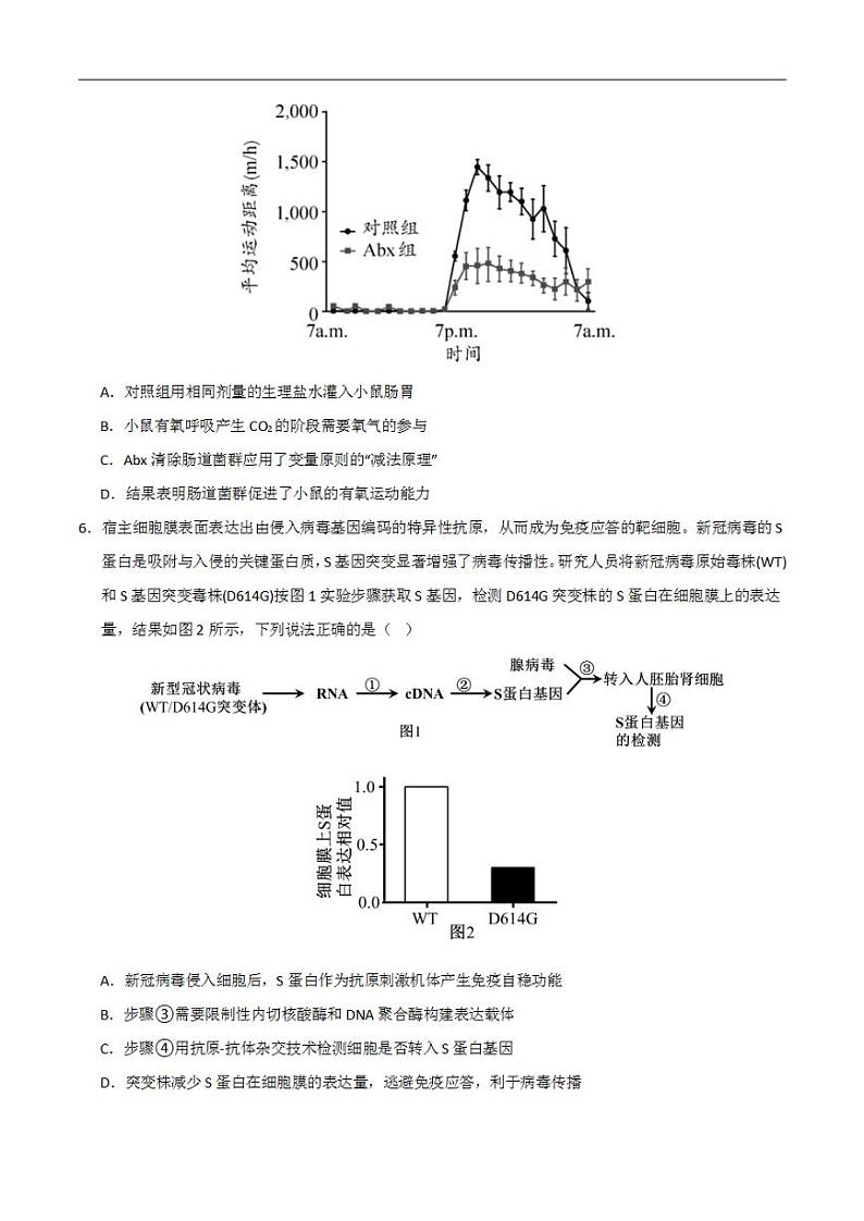 2024年高考押题预测卷—生物（北京卷02）（考试版）03