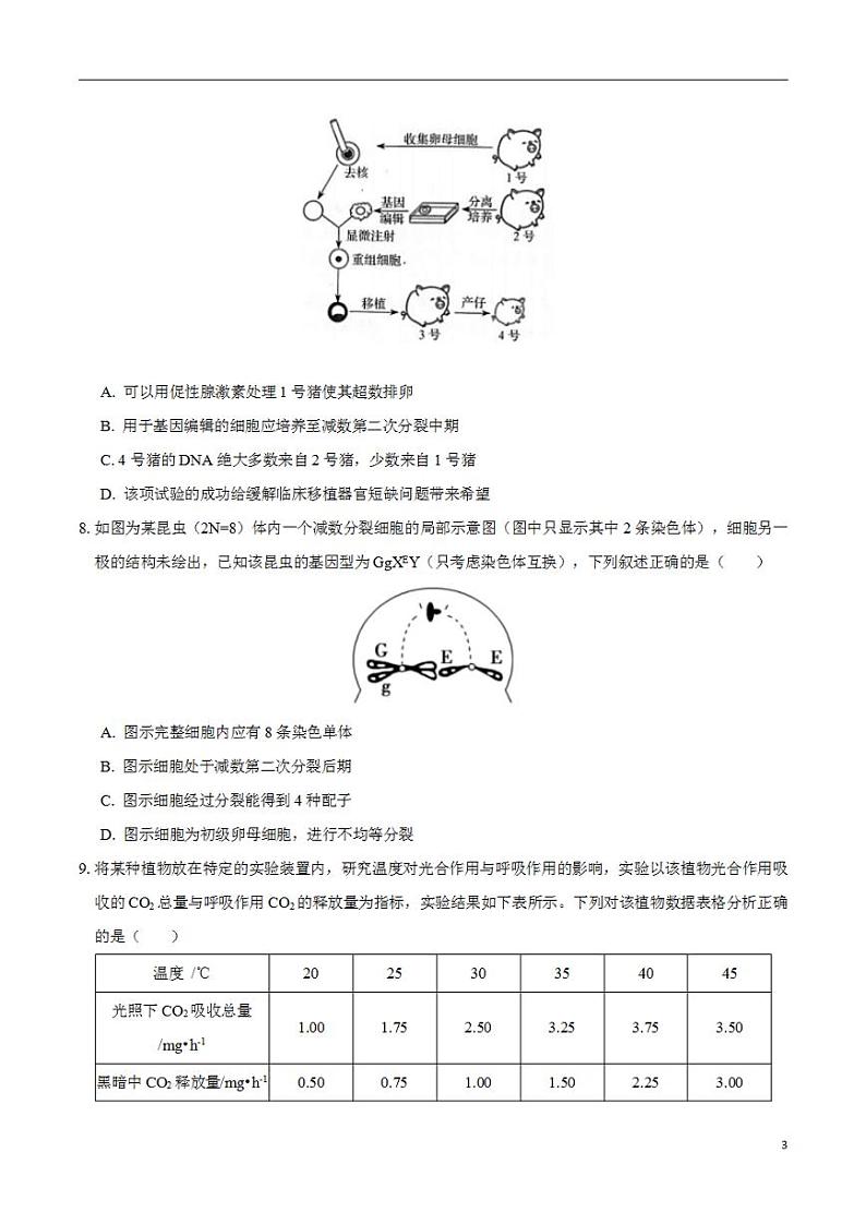2024年高考押题预测卷—生物（天津卷01）（考试版）第3页