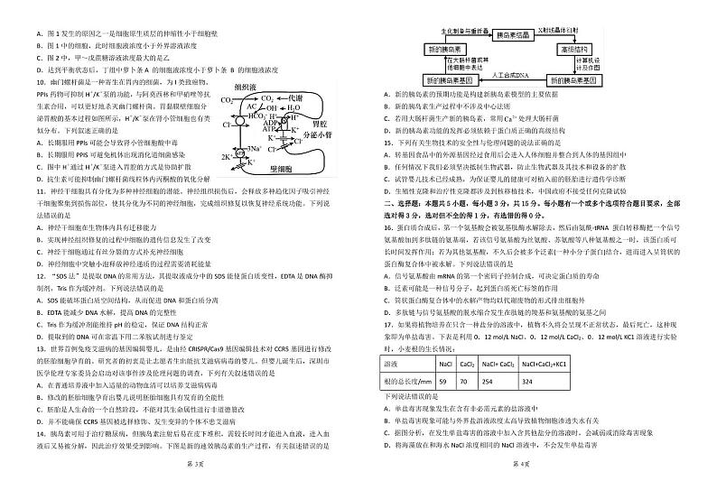 山东省济宁市实验中学2023-2024学年高二下学期期中考试生物试题+02