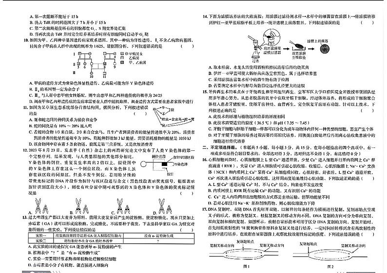 2024辽宁省部分学校高三下学期考向核心卷（三模）生物PDF版含解析02