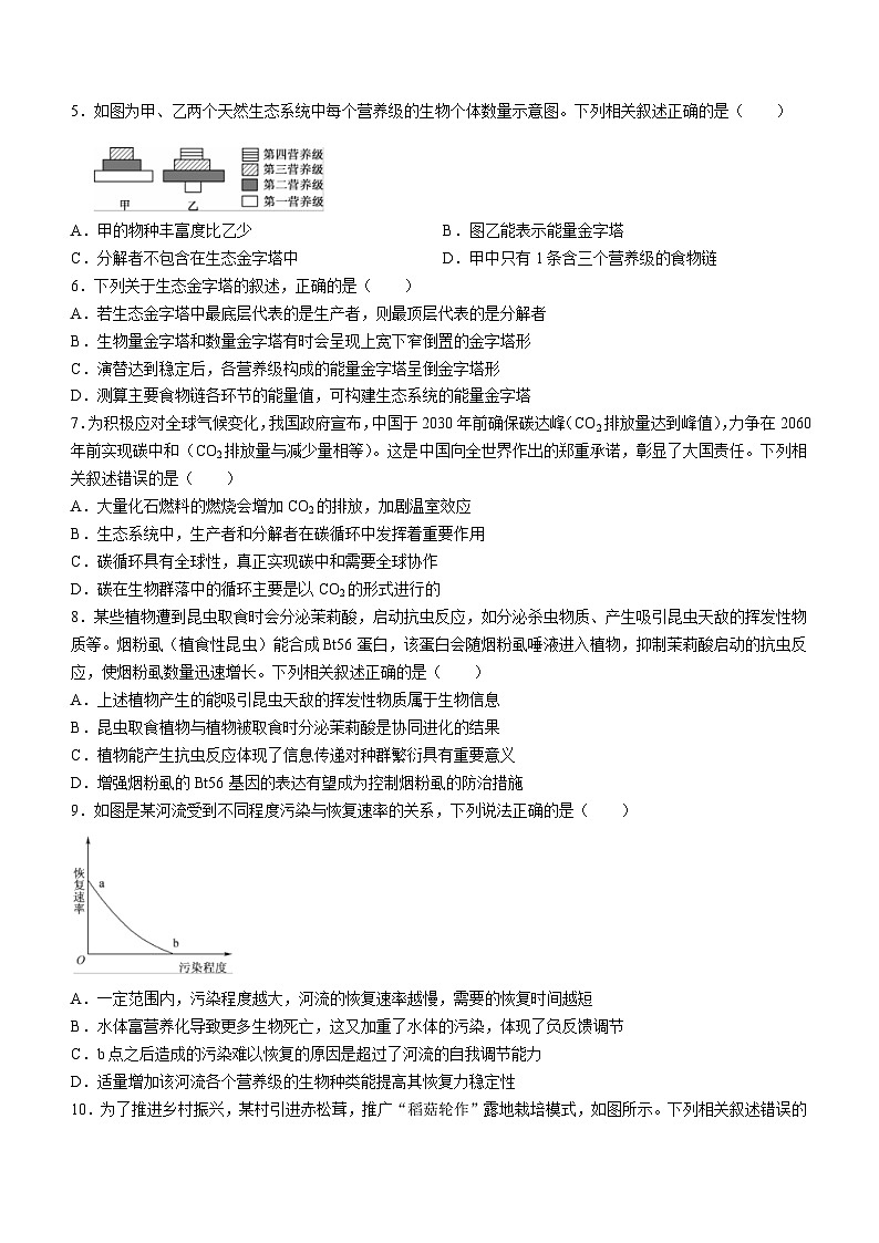 广东省深圳市光明中学2023-2024学年高二下学期期中考试生物试题02