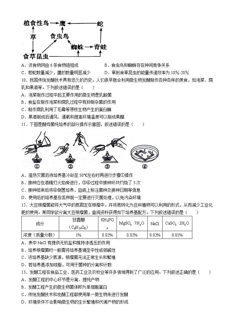 贵州省六盘水市2023-2024学年高二下学期5月期中生物试题(无答案)03