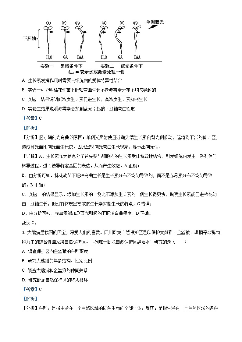 2024届湖南省衡阳市衡阳县二中高三模拟演练生物试题（原卷版+解析版）02