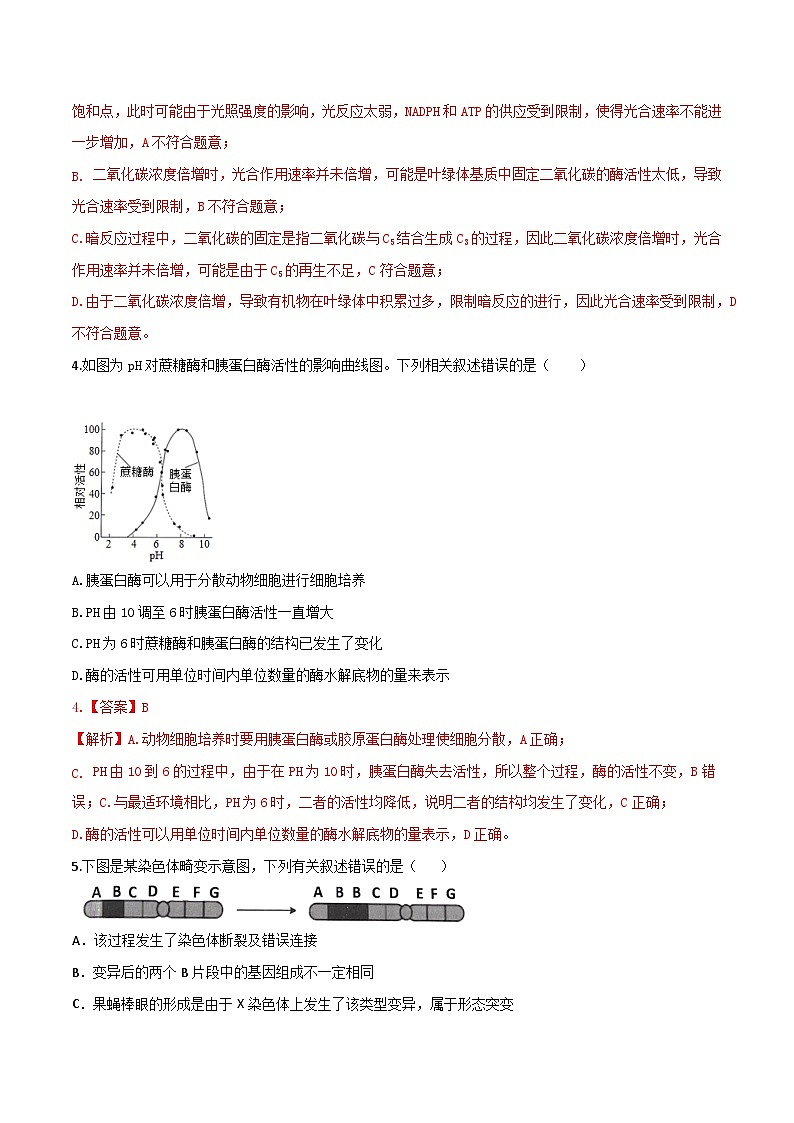 黄金卷04（解析版）-【赢在高考·黄金8卷】备战2024年高考生物模拟卷（广东专用）第3页