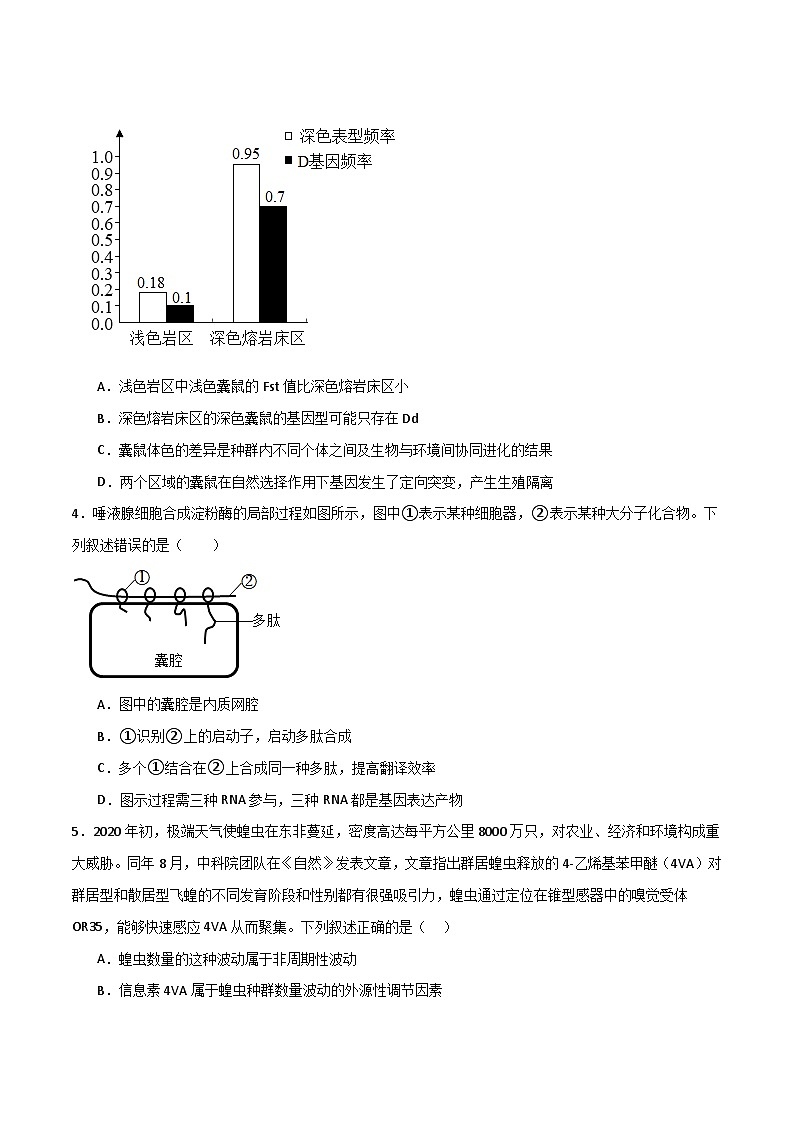模拟卷07-【赢在高考·模拟8卷】备战2024年高考生物模拟卷（浙江专用）02
