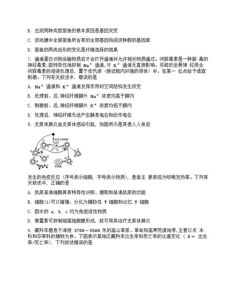 高三生物 试卷（学生版）第3页