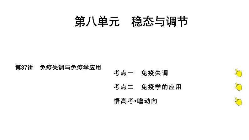 2025届高考 一轮复习 人教版免疫系统的组成和功能、特异性免疫 课件(多选版) (2)01