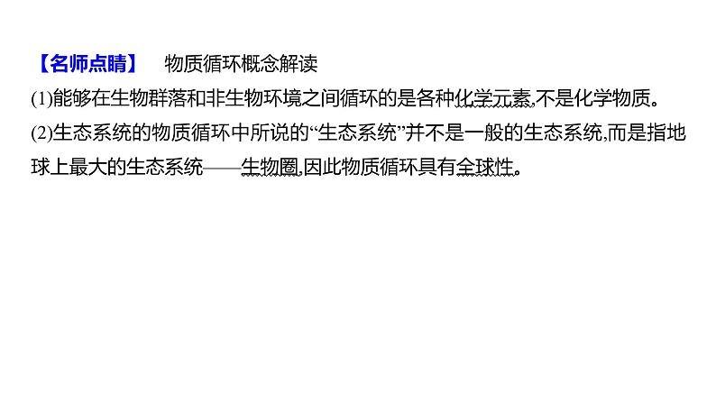 2025届高考 一轮复习 人教版 生态系统的物质循环、信息传递和稳定性 课件(多选版)05