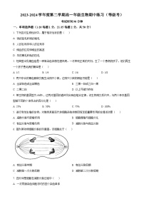 2024北京海淀区北京理工大学附中高一下学期4月期中考试生物含解析