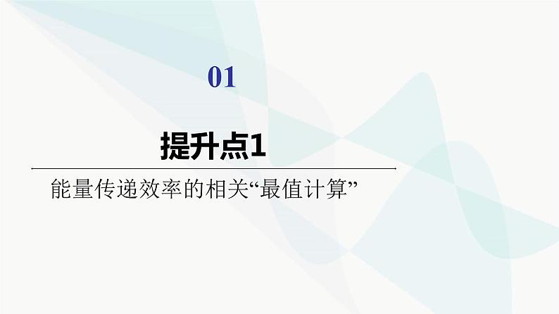 苏教版高中生物选择性必修第二册第3章素能提升课能量流动的相关计算课件02