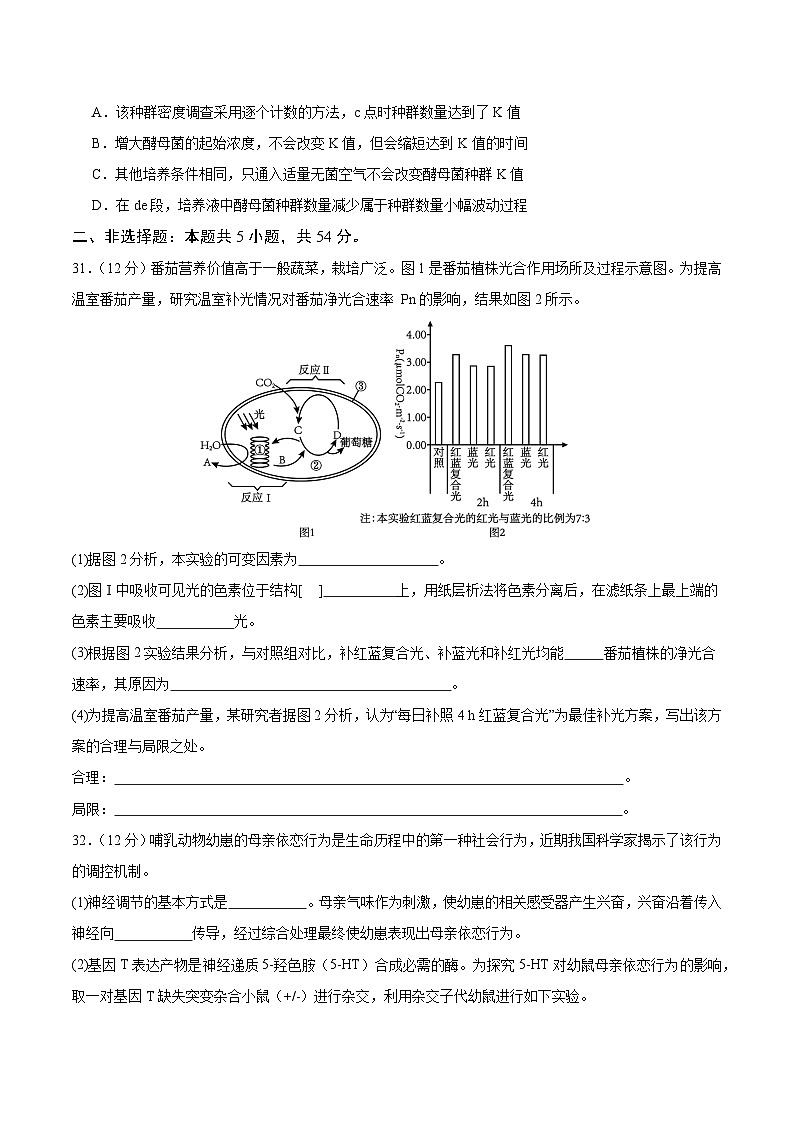 2024年高考生物考前冲刺卷（03）——全国卷新教材适用（原卷版）第3页