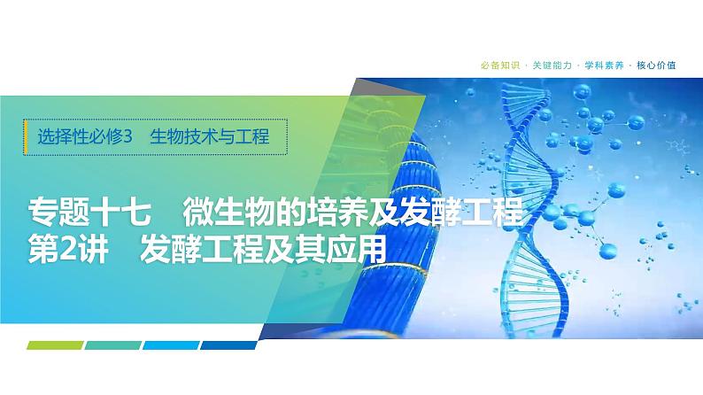 2025届高考 一轮复习 浙科版　发酵工程及其应用 课件(浙江版)01