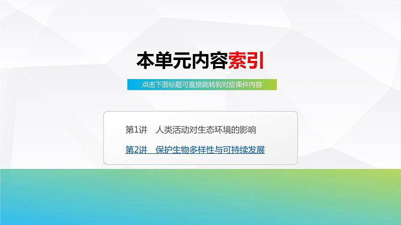 2025届高考 一轮复习 浙科版　人类活动对生态环境的影响 课件(浙江版)03