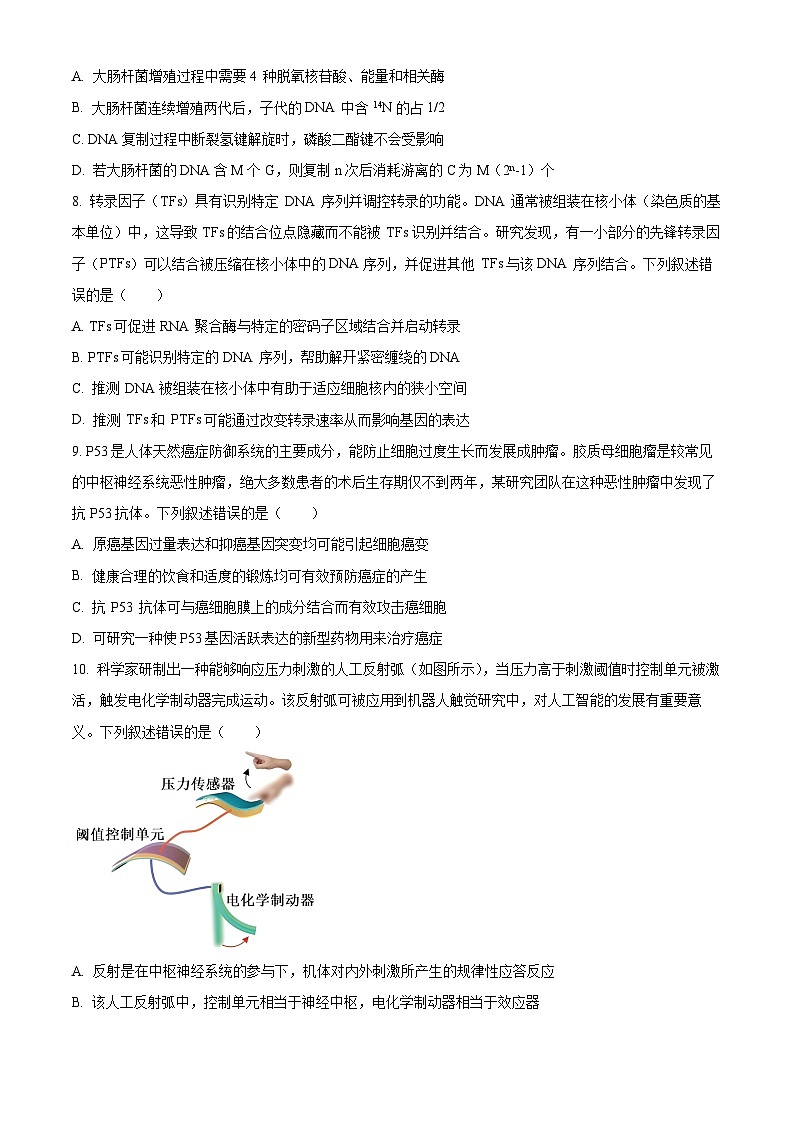 2024年辽宁省高考生物冲刺压轴卷（三）（原卷版+解析版）03