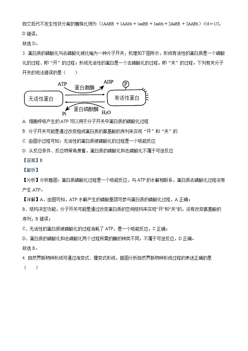 16，江西省宜春市丰城市第九中学2023-2024学年高二下学期4月期中生物试题03