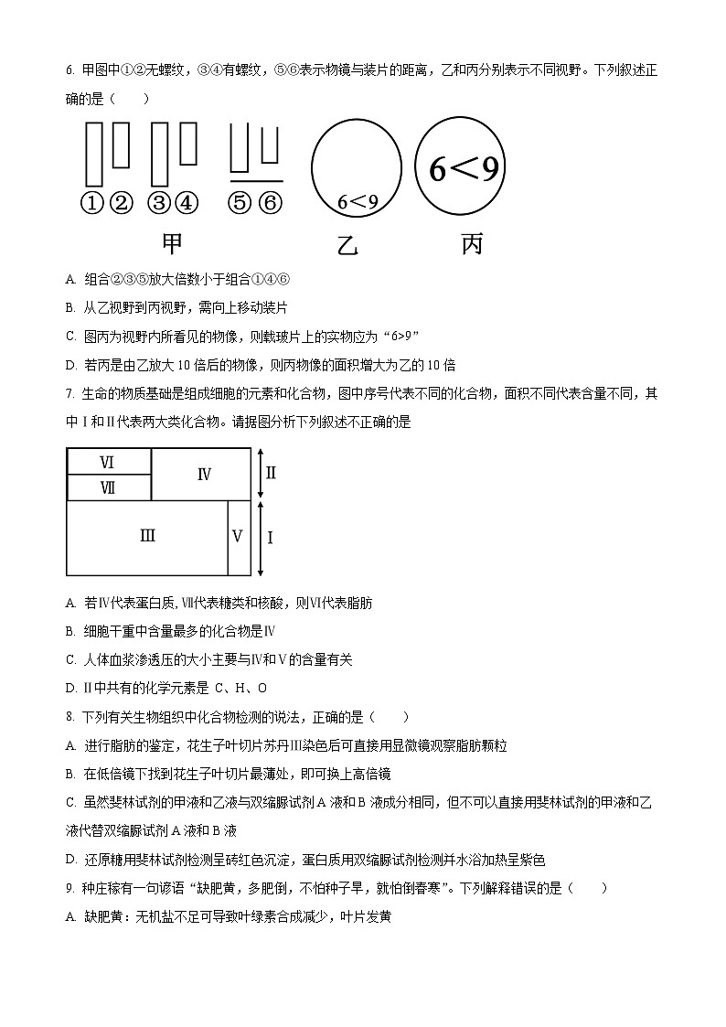 河北省保定市定州中学2023-2024学年高二下学期5月月考生物试题（原卷版+解析版）02