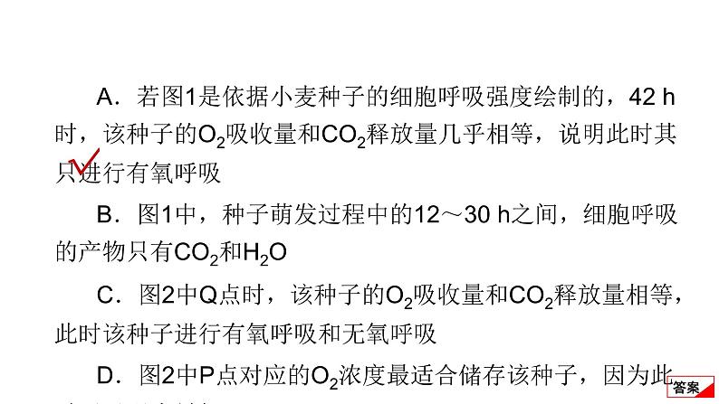 2024届高考生物考前冲刺提升练专项2选择题12个命题点3细胞呼吸与光合作用课件03