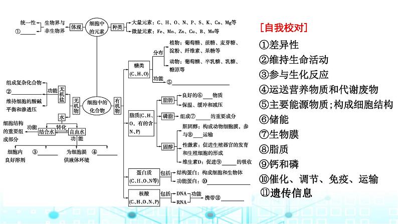 2024届高考生物考前冲刺素能提升1细胞微专题1细胞的分子组成课件第5页