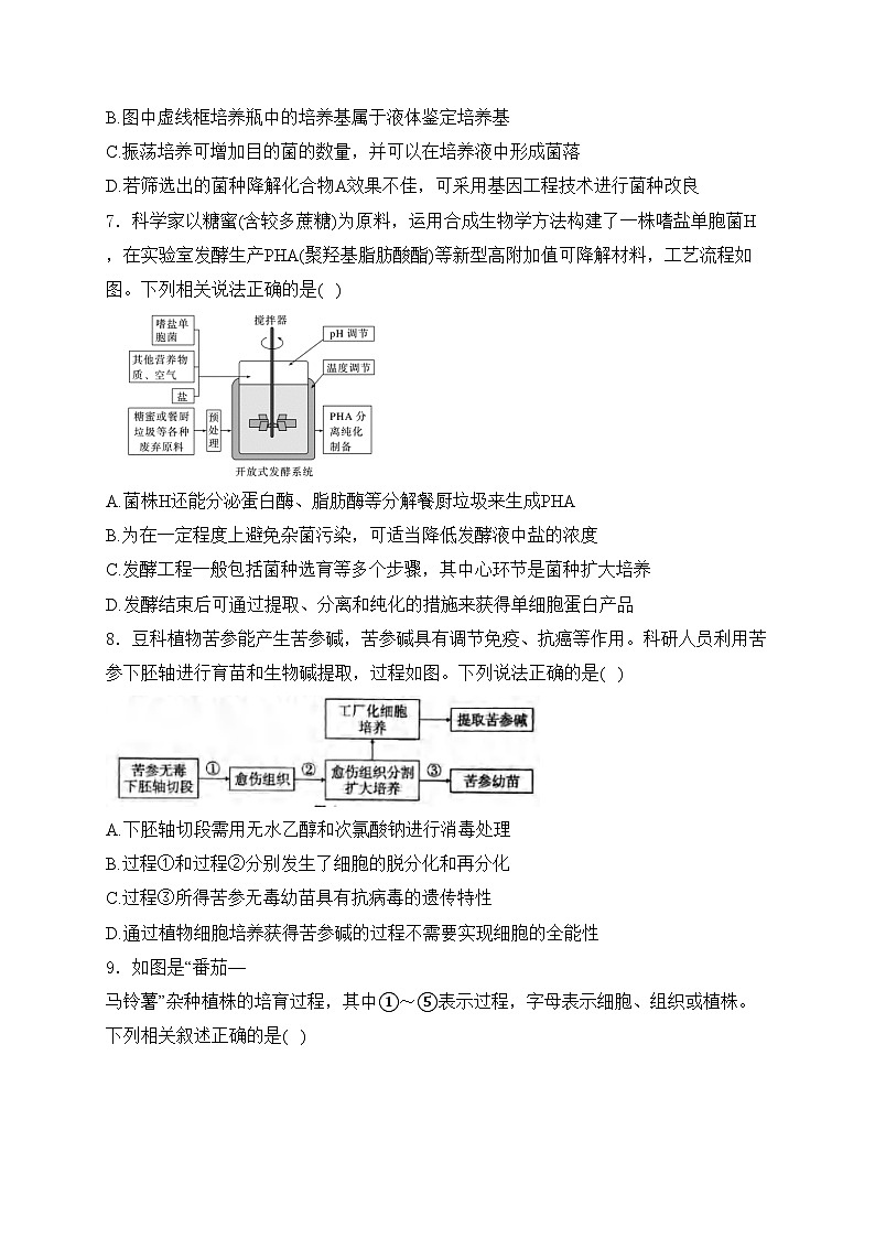 四川省绵阳南山中学2023-2024学年高二下学期期中考试生物试卷(含答案)03