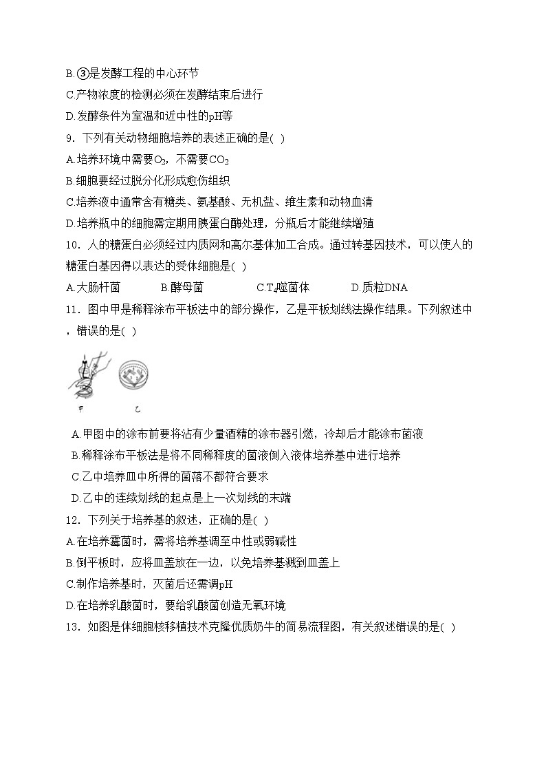 浙江省台州十校联盟2023-2024学年高二下学期4月期中联考生物试卷(含答案)02
