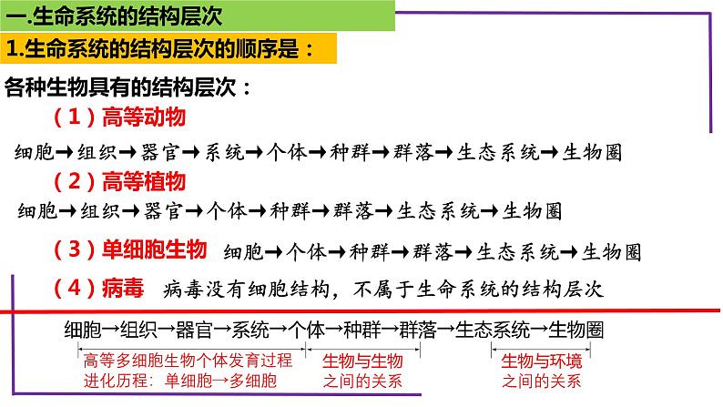 精讲02 生命系统的结构层次-【备战一轮】最新高考生物一轮复习名师精讲课件第8页