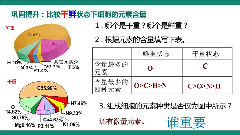 人教版（2019）必修一2.1 细胞中的元素和化合物课件07