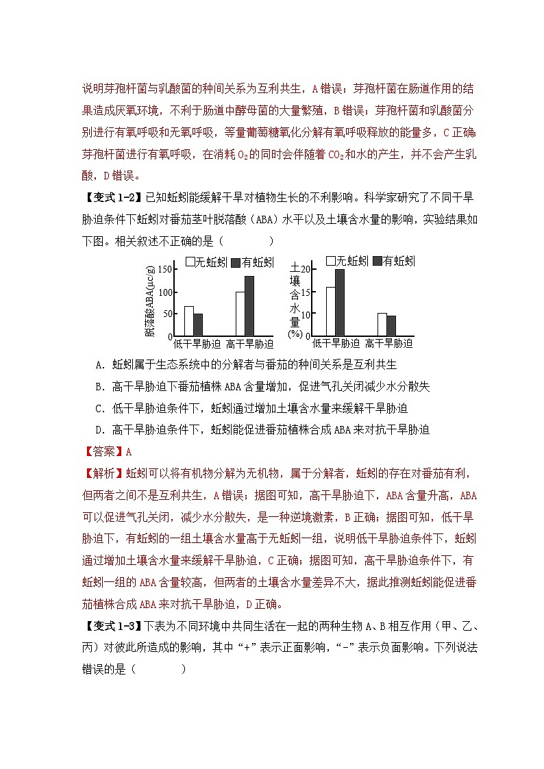 新高考生物三轮冲刺易错点14 群落常见的“四个”理解误区（含解析）03
