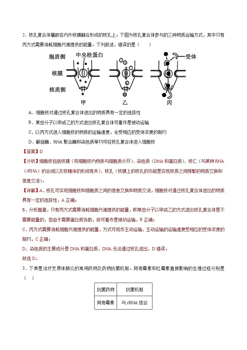 2024年高考第三次模拟考试题：生物（广东卷）（解析版）第2页