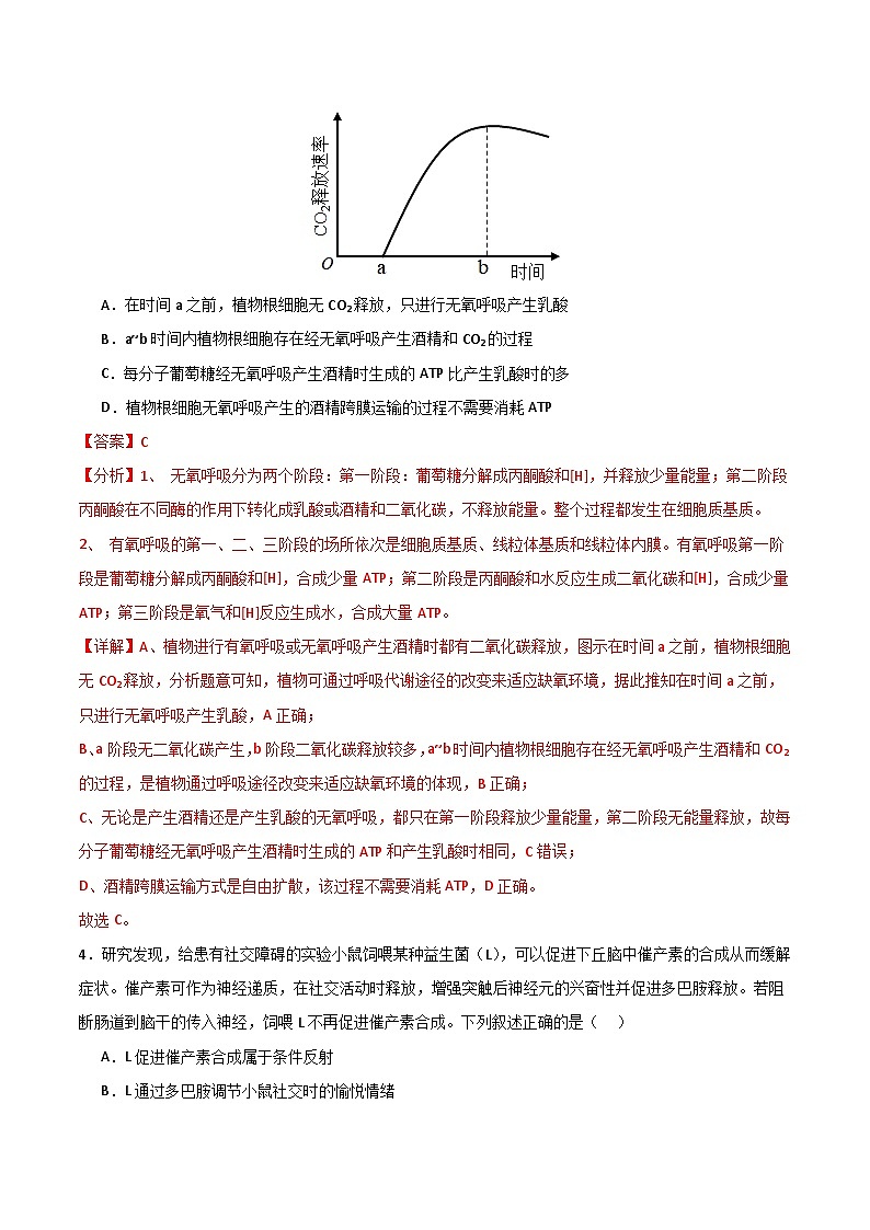2024年高考第三次模拟考试题：生物（全国卷老教材）（解析版）03