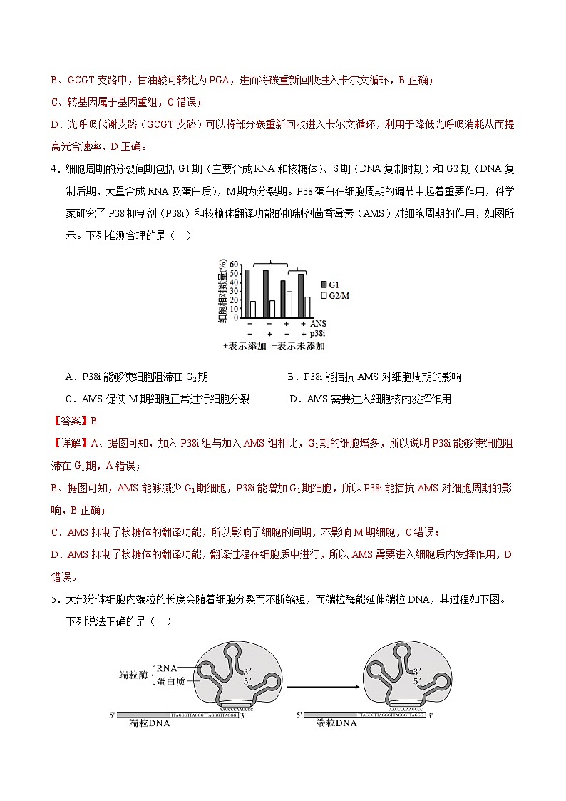 2024年高考第三次模拟考试题：生物（重庆卷）（解析版）03