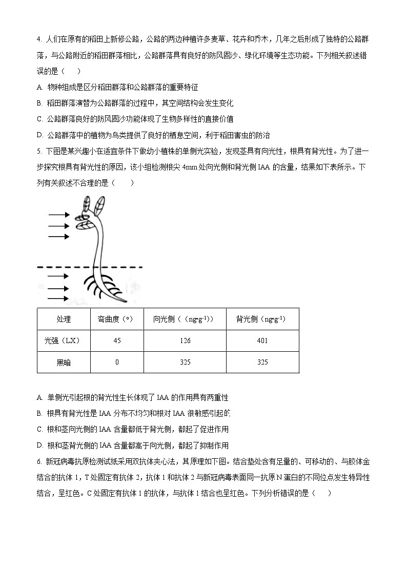 四川省成都市第七中学（林荫校区）2024届高三下学期三诊生物试卷（Word版附解析）02