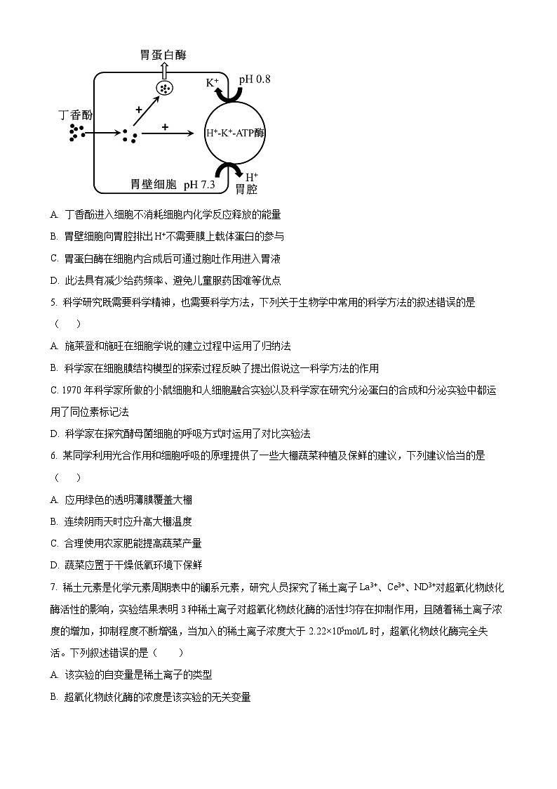 2024宜春宜丰中学高一下学期4月期中考试生物含解析02