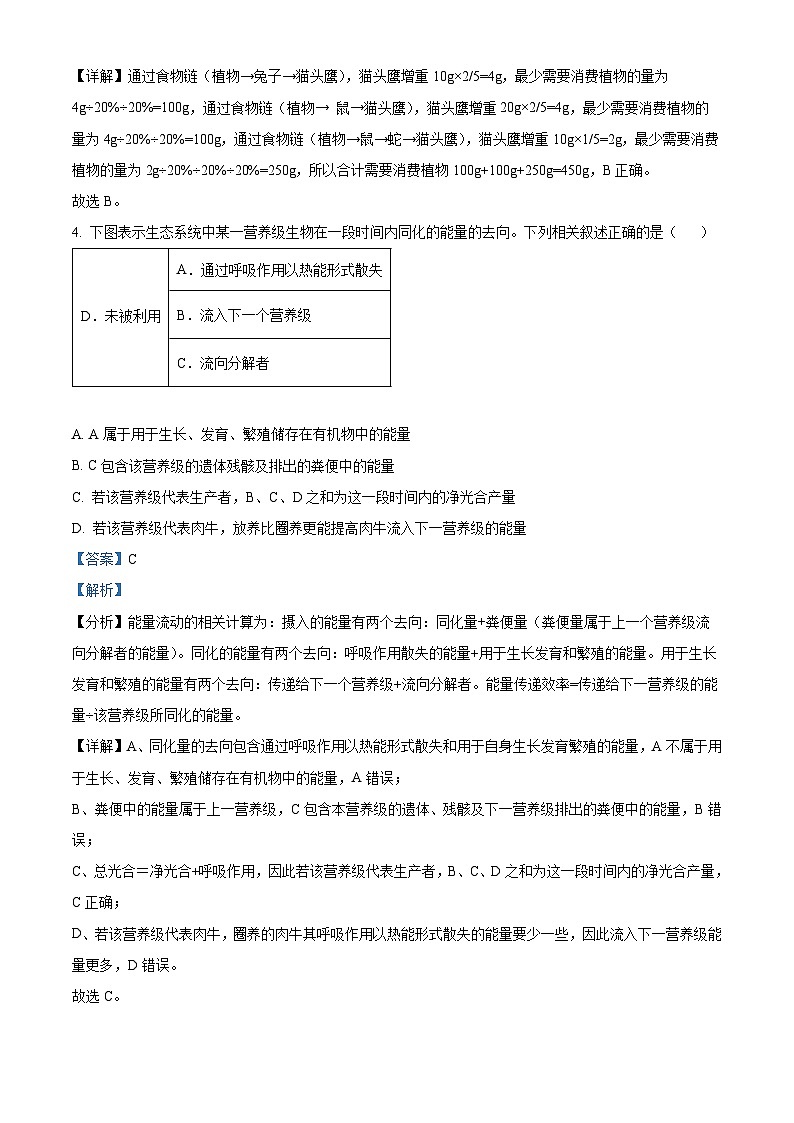 广东省深圳市光明中学2023-2024学年高二下学期期中考试生物试题（原卷版+解析版）03
