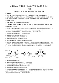 山东省2024年普通高中学业水平等级考试抢分卷（二）生物试题（原卷版+解析版）