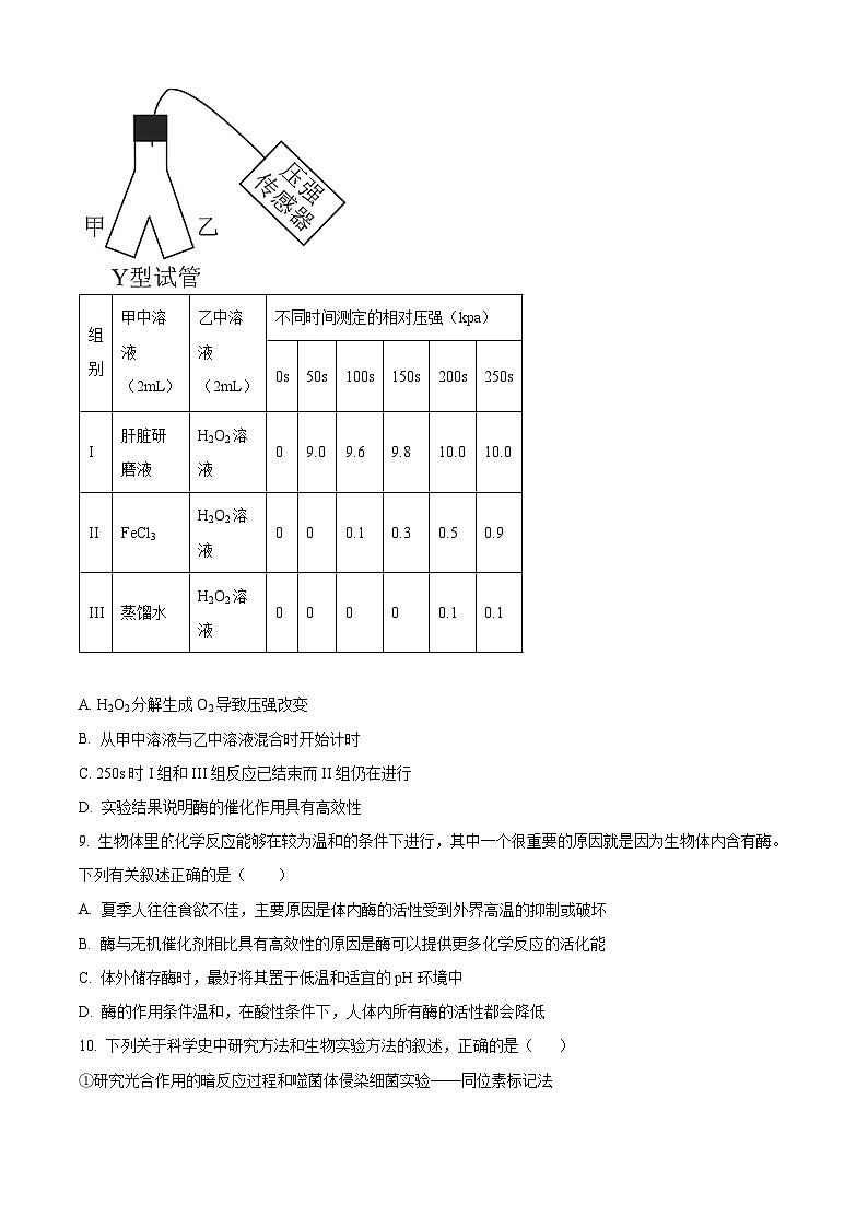 云南省大理白族自治州大理市云南省下关第一中学2023-2024学年高一下学期5月期中生物试题03