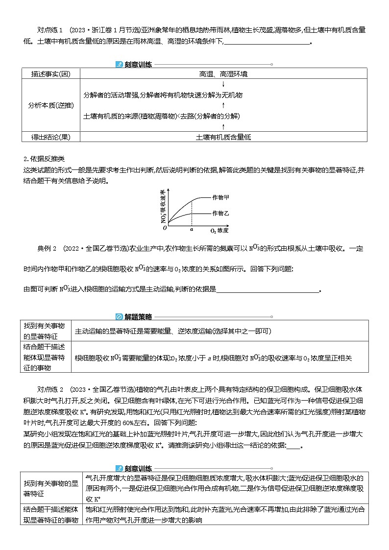 热考题型二  长句作答类  教案  2024届高考生物三轮冲刺第2页