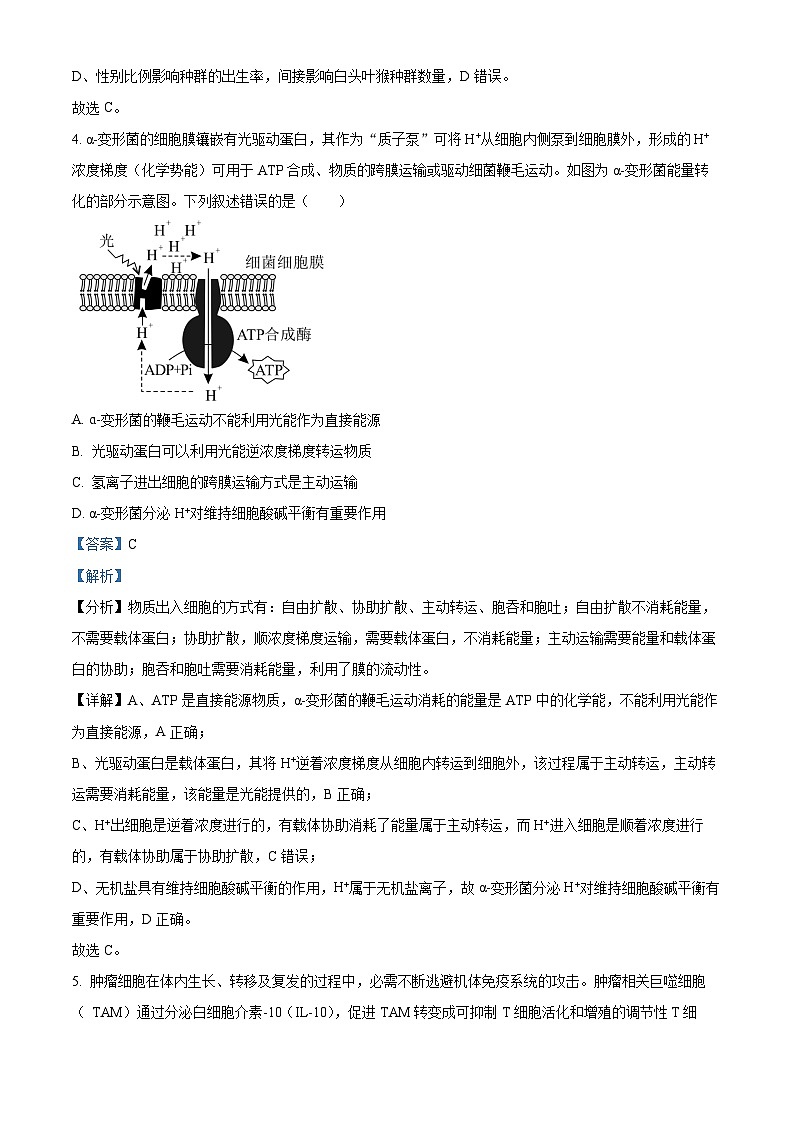 2024年广西高中学业水平考试模拟预测卷高三生物试题（原卷版+解析版）03