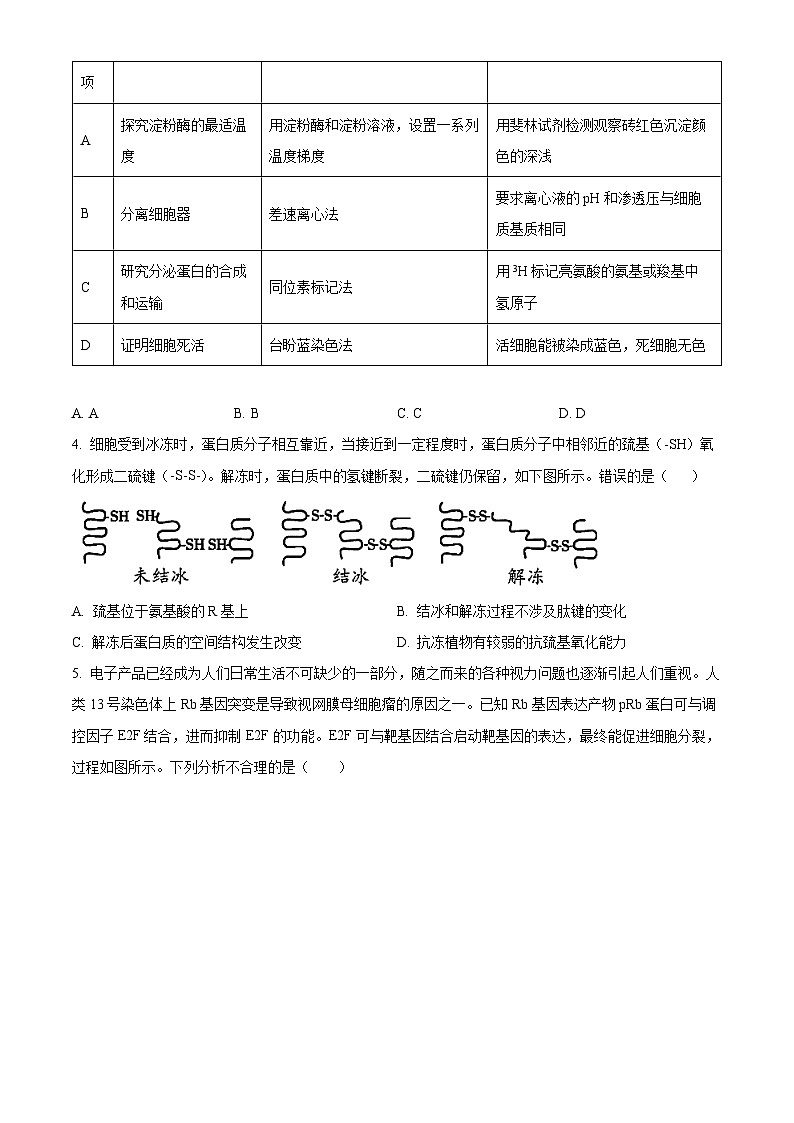 2024年辽宁高考生物学冲刺押题卷（二）（原卷版+解析版）02