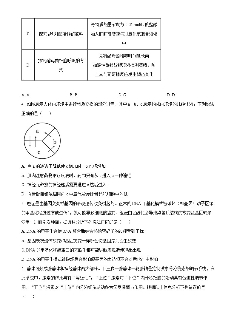 2024届辽宁省丹东市高三下学期总复习质量测试生物试卷（二）02