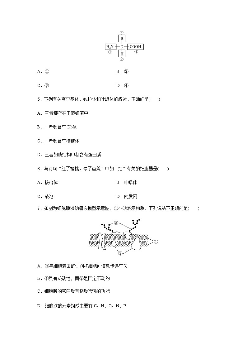 高中生物学业水平合格性考试模拟测试卷(二)含答案02