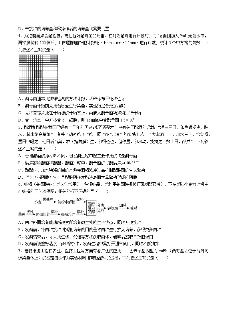 湖北省武汉市腾云联盟2023-2024学年高二下学期5月联考生物试卷（Word版附解析）02
