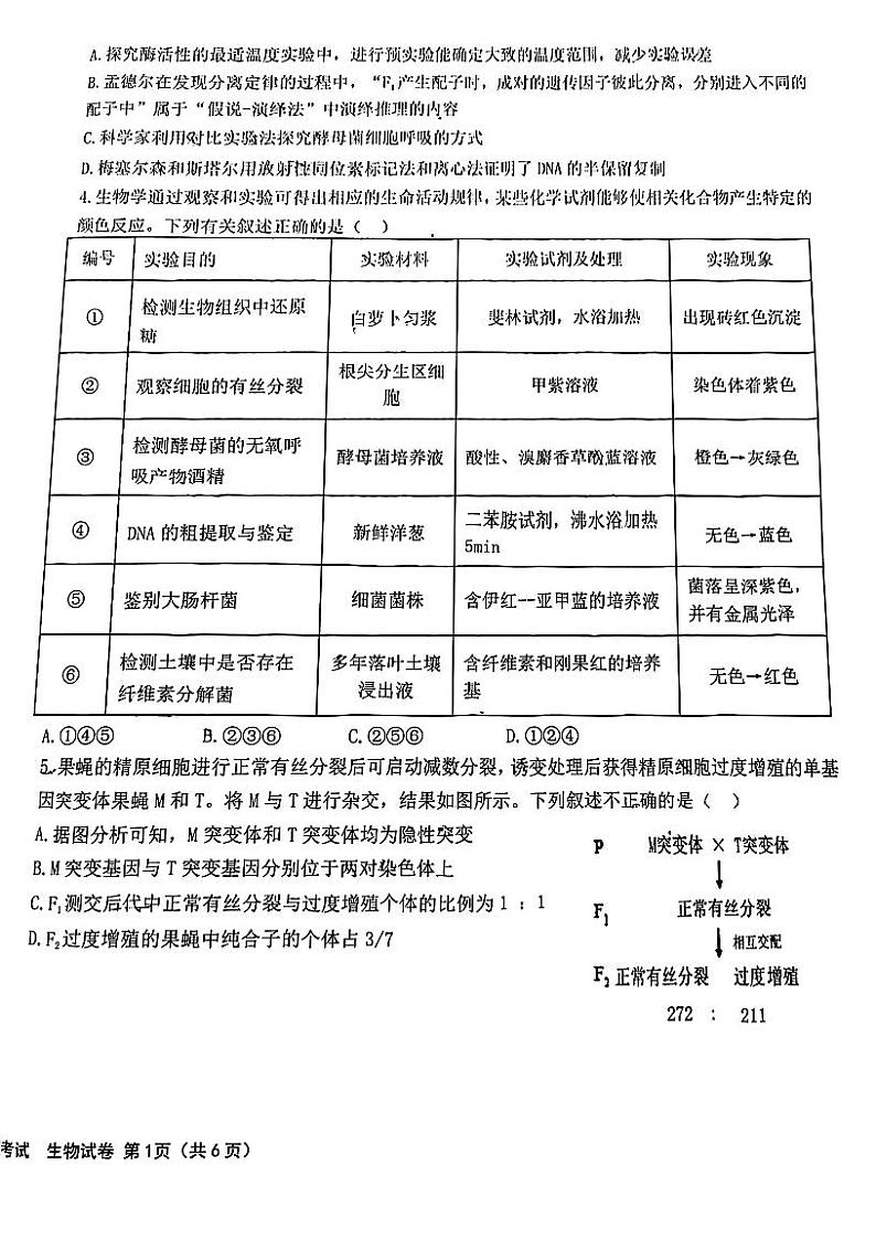 2024届黑龙江省哈尔滨市松北区哈尔滨市第九中学校高三模拟预测生物试题02