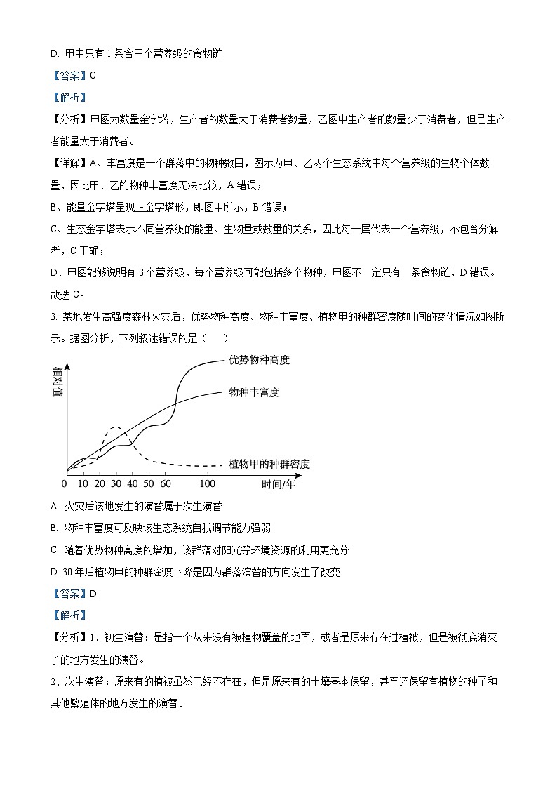 广东省中山实验、珠海实验、河源高级中学三校联考2023-2024学年高二下学期5月期中生物试题02
