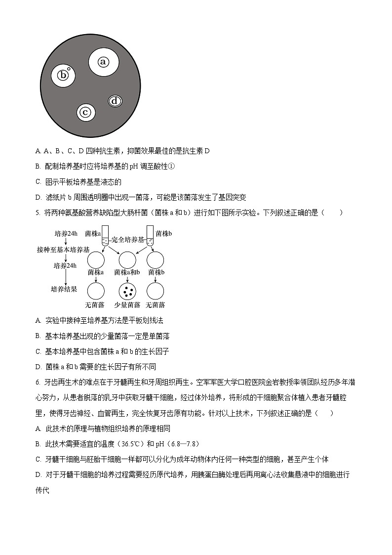 黑龙江省哈尔滨市第九中学校2023-2024学年高二下学期期中考试生物学科试卷（原卷版+解析版）02