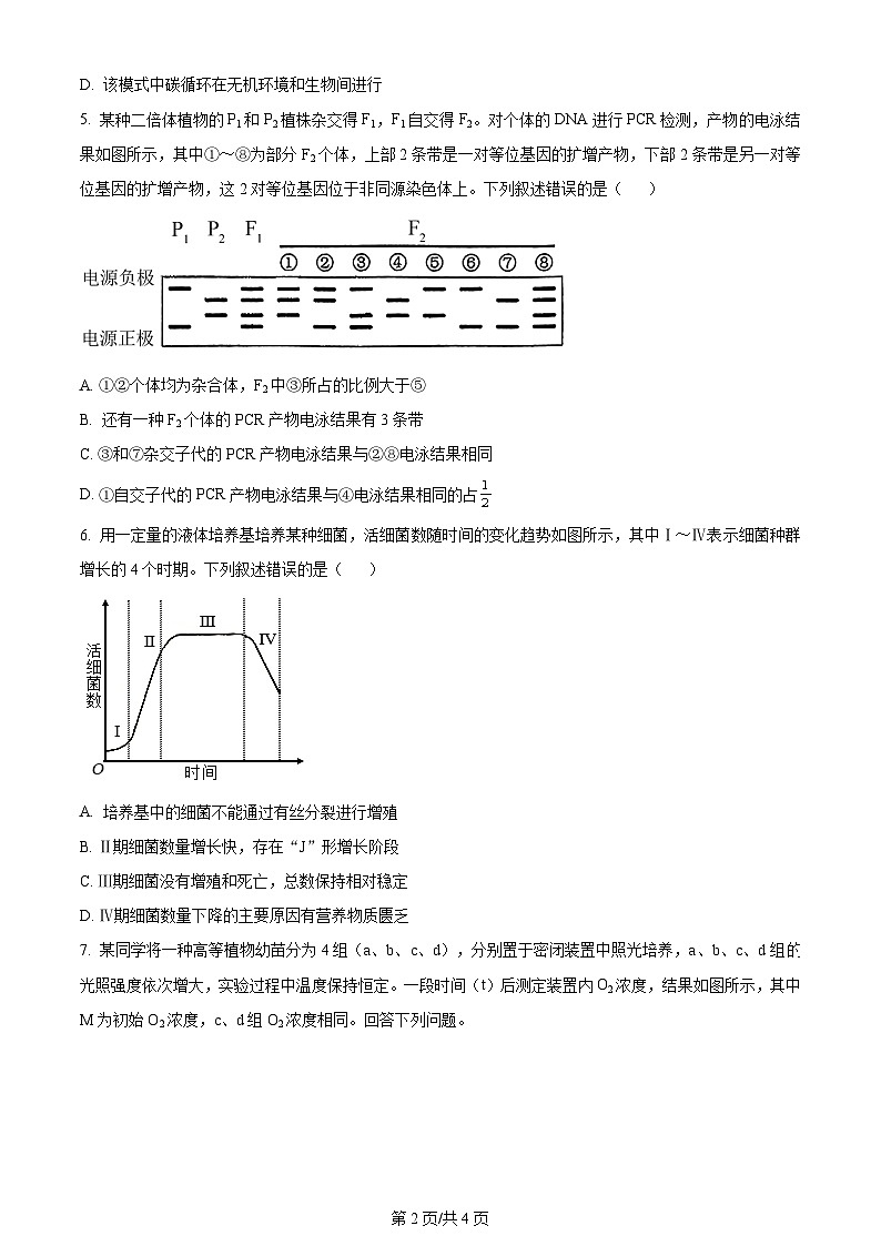 2024年全国高考真题新课标卷生物试卷及答案解析02
