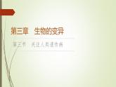 2023-2024学年 必修2 苏教版 关注人类遗传病  课件
