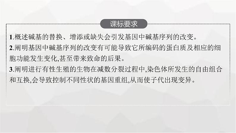 新教材高考生物一轮复习第7单元生物的变异和进化第1讲基因突变和基因重组课件02